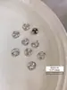 Decoraciones para Uñas con Pedrería Acabado Blanco K9, Pedrería Ovalada sin Base Hielo Azúcar Deslumbrante de Alta Gama, Accesorios de Pedrería para Uñas de Lujo Ligero
