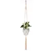 Cuerda de Algodón Tejida a Mano Estilo Bohemio Maceta para Plantas y Flores Cesta Colgante Bolsa de Red Cuerda para Colgar Colgante de Pared Cuerda para Colgar