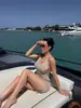 Moda de Verano Nueva para Mujer Estilo Europeo y Americano Transfronterizo Sexy Escote Halter Espalda Descubierta Cuello en V Cintura Alta Abertura Vestido Lencero
