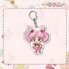 Llavero de Acrílico de Sailor Moon Tsukino Usagi de Dibujos Animados Lindo Colgante Creativo Accesorio de Llavero
