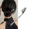 Lírio do vale franja strass rabo de peixe grampo de uma palavra bola redonda coque liga haste de cabelo novo estilo chinês garfo de cabelo feminino
