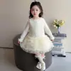 Vestido de Outono para Meninas 2026 Nova Moda Infantil Estilo Pequeno Chanel Vestido Colete Conjunto de Roupa de Outono para Menininha Vestido
