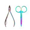 Herramientas de manicura de belleza de alta gama de fábrica Juego de 18 piezas de cortaúñas de acero inoxidable Tijeras para uñas Juego de belleza Una generación de cabello