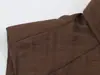 Al por mayor Verano 2026 Nuevo Estilo Europeo y Americano Moda Femenina Camiseta sin Mangas de Color Sólido Mezclado con Hombros Acolchados 83102