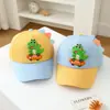Gorra de Béisbol de Dinosaurio para Patineta para Niños 2026 Primavera/Verano Nueva Gorra de Sol Lindo Dibujo Animado Gorra de Pato para Exportación