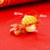 Accesorios de joyería DIY de pez dorado duro imitación 3D, accesorios de cuerda trenzada hechos a mano de oro de Vietnam chapado en cobre 24k para mujer