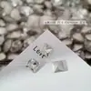 Rhinestones Blancos de Espalda Puntiaguda para Uñas, Deslumbrantes Rhinestones de Vidrio Blancos Transparentes Gruesos Cuadrados Irregulares con Forma de Corazón en Forma de Caramelo de Roca para Decoración de Uñas