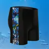 Traje de baño de ángulo plano para hombre, talla grande para gordos, traje de baño para hombre estampado negro, cómodo, para aguas termales, fabricantes, venta al por mayor