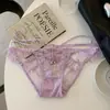 Aleteo de Alas de Mariposa~ Bragas de Encaje Sexy de Estilo Francés para Mujer, Diseño de Campana Hueca, Atractivos Transpirables de Algodón Puro en la Entrepierna