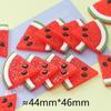 Verano fruta fresca sandía parche moda juego comida juego resina DIY llave hebilla de zapato accesorios para el cabello accesorios para juguetes infantiles