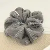 Goma para el pelo tejida estilo coreano con cinta retro a rayas Sujetador de coleta Accesorio elegante para el pelo