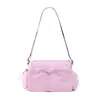 Bolsa transversal estilo Lulu com chifre, grande capacidade, moderna e simples, bolsa de ombro única para mulheres, bolsa de ginástica leve, bolsa de mão