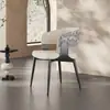 Silla de comedor de lujo ligero estilo italiano para uso doméstico en sala de estar y comedor, silla moderna minimalista con respaldo, adecuada para uso en hotel, ocio y reuniones