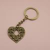 Chaveiro Coração Vazado Flor Liga Vintage Bronze Antigo Prata Pingente Amazon Shein Temu Aliexpress