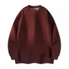 Moletom Jacquard Cruzado Novo para Primavera e Outono Masculino, Moda Tendência Gola Redonda Pulôver Manga Longa Marca Tendência Plus Size Moletom Masculino