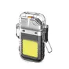Encendedor Recargable Multifuncional con Luz, Iluminación Portátil Eléctrica de Arco, Linterna Mini Doméstica Cob de Luz Fuerte, Genial para Uso al Aire Libre