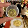 Pegatinas para Teléfono del Dios de la Riqueza de Cinco Caminos con Contenido de Oro para Atraer Riqueza y Tesoros, Imanes para Refrigerador, Pegatinas de Lingote de Oro, Regalos al Por Mayor, Pegatinas Doradas para Teléfono