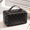 Bolsa de Cosméticos de Aspecto Elegante con Compartimentos, Gran Capacidad, Bolsa Portátil para Guardar Brochas de Maquillaje, Neceser de Viaje