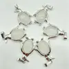 Venta Caliente Transfronteriza Joyería Europea y Americana Accesorios para Collares Cristal Natural Ágata Piedra Preciosa Colgante de Pingüino Aleación Accesorios Ecológicos