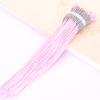 No. 72 llaveros de tres colores falsos de anillo de tiro poco profundos, accesorios de joyería DIY, anillo de tiro, llavero, puesto de pulsera tejida, collar de coronas de anillo