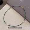 Nuevo Collar de Perlas de Agua Dulce y Malaquita Estilo Chino Cadena para Clavícula Étnica con Cuentas Collar Personalizado Retro Venta al por Mayor