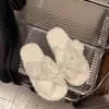 Zapatillas de algodón cálidas con tiras cruzadas para el hogar, comodidad, estilo nuevo, dulces y femeninas, adecuadas para otoño e invierno, diseño floral interior versátil