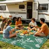 Tubería de PP 8*10 pies Tamaño Grande Alfombrilla para Plantas Verdes y RV a Prueba de Humedad y Moho Alfombrilla Exterior para Patio Secado Rápido Antienvejecimiento Alfombrilla para Piscina