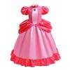 Vestido de Halloween para niñas Vestido de la Princesa Biqi Mario Luigi rosa día del niño una generación de cabello