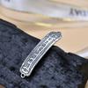 Plata Esterlina S925 Benmingnian Taisui Pieza de Conexión de Doble Anillo Cuerda de Mano Tejida Accesorios DIY Joyería de Plata Vintage Seiko