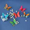 Estéreo 3D 8 6CM doble capa simulación mariposa creativo imanes magnéticos para refrigerador accesorios de tiro manualidades mariposa decorativa