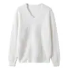 Novedades para Otoño/Invierno 26: Suéter básico de polar con cuello redondo, jersey de polar de cachemira de seda de morera, suéter de lana de corte holgado