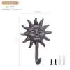 Gancho Abstracto de Hierro Fundido Estilo Europeo Luna y Sol Decoración de Pared para Tienda de Ropa, Gancho para Abrigos, Gancho para Sombreros, Decoración de Pared