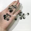 Paquete de accesorios de joyería para bricolaje con pétalos de esmalte checo de calidad, patrón de doble cara, gardenia, 15 x 16 mm, hoja de col.