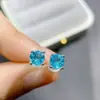 Anillo de apatita natural más vendido en AliExpress tamaño de piedra principal natural fresca: Plata de ley 925 chapada en oro blanco de 5*5 mm