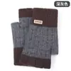 Guantes Gruesos de Medio Dedo para Otoño e Invierno para Hombre, a Prueba de Frío y Cálidos, Guantes de Lana Tejida sin Dedos para Estudiantes para Ciclismo, Forrados de Felpa para Escribir