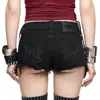 Moda Transfronteriza Y2K Estilo Punk Milenio Chica Caliente Retro Pantalones Cortos de Mezclilla para Mujer Estilo Callejero Americano con Borlas y Pedrería