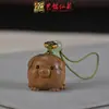 Sândalo Dourado Nova Versão dos Doze Signos do Zodíaco Pingente para Celular Pingente de Madeira para Bolsa Chaveiro Argola Lembrancinha