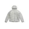 Tela Dongli, 90% plumón de pato blanco, cremallera YKK, ligera, resistente al agua, con capucha, chaqueta acolchada de plumón para actividades al aire libre
