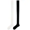 Calcetines de seda hasta la rodilla para mujer, estilo fino de verano, diseñados para realzar la forma de las piernas, perfectos para combinar con botas en verano, calcetines blancos hasta el muslo