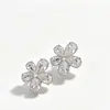 Nuevos Pendientes Florales de Moda y de Alta Gama de Amazon, Pendientes Personalizados de Estilo Sencillo y Lujo Ligero, Joyería Elegante para Mujer