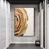Pintura Decorativa Moderna de Lujo Ligero para Fondo de Sofá de Sala de Estar, Mural de Pared de Arte Abstracto, Pintura Colgante de Alta Gama para Vestíbulo de Entrada