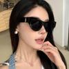 Óculos de Sol da Moda para Mulheres do Xiaohongshu, Novos Óculos de Sol de Alta Qualidade com Proteção UV para Rostos Quadrados e Redondos, Populares nas Redes Sociais