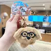 Muñeco de Peluche Llavero Perro con Gafas Volando al Cielo Colgante de Muñeco de Dibujos Animados Colgante para Bolso de Pareja Regalo