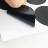 Em estoque 1 2 3 4 5cm rótulos adesivos de pontos apagáveis PVC adesivo de quadro-negro redondo adesivo blackout preto