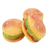 Juguete para perro con sonido simulado, juguete para mascotas tipo hamburguesa para cachorros de peluche, juguete sonoro para limpieza de dientes y entrenamiento para perros
