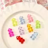 Acrílico Transparente Colorido Ursinho Fofo Pingente DIY Pulseira Feita à Mão Colar Acessórios de Joia Materiais