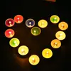 Pacote com 10 porta-velas tipo pastilha redondos de casca de alumínio proposta declaração romântica layout velas ktv hotel aquecimento de chá velas pequenas