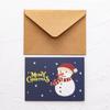 Cartão de Natal quadrado estilo pintura a óleo requintada de alta qualidade cartão postal pequeno fresco criativo mensagem bênção cartão de aniversário