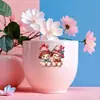 Lindo Adhesivo de Cristal UV Sanrio DIY Taza de Vidrio Papelería Adhesivo Decorativo Etiqueta de Cristal Despegar y Pegar