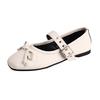 Sapatos Mary Jane Quadrados Rasos da Moda com Laço 2026 Novo Estilo de Verão para Combinar com Saias Fivela Sapatos Individuais Tendência Feminina